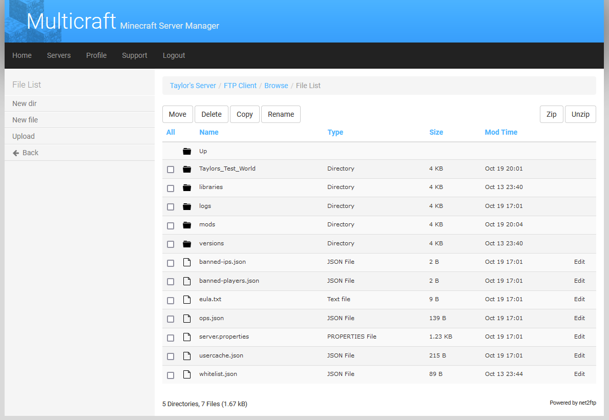 Installing Mods On A Minecraft Java Server Using Multicraft And The ...