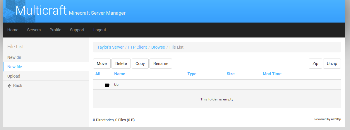 Installing Mods On A Minecraft Java Server Using Multicraft And The ...